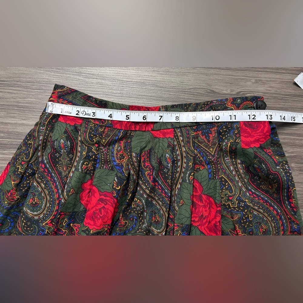 Vintage Worthington Essentials 2 PC Suit Paisely Print with Roses Size 6P - Picture 10 of 12